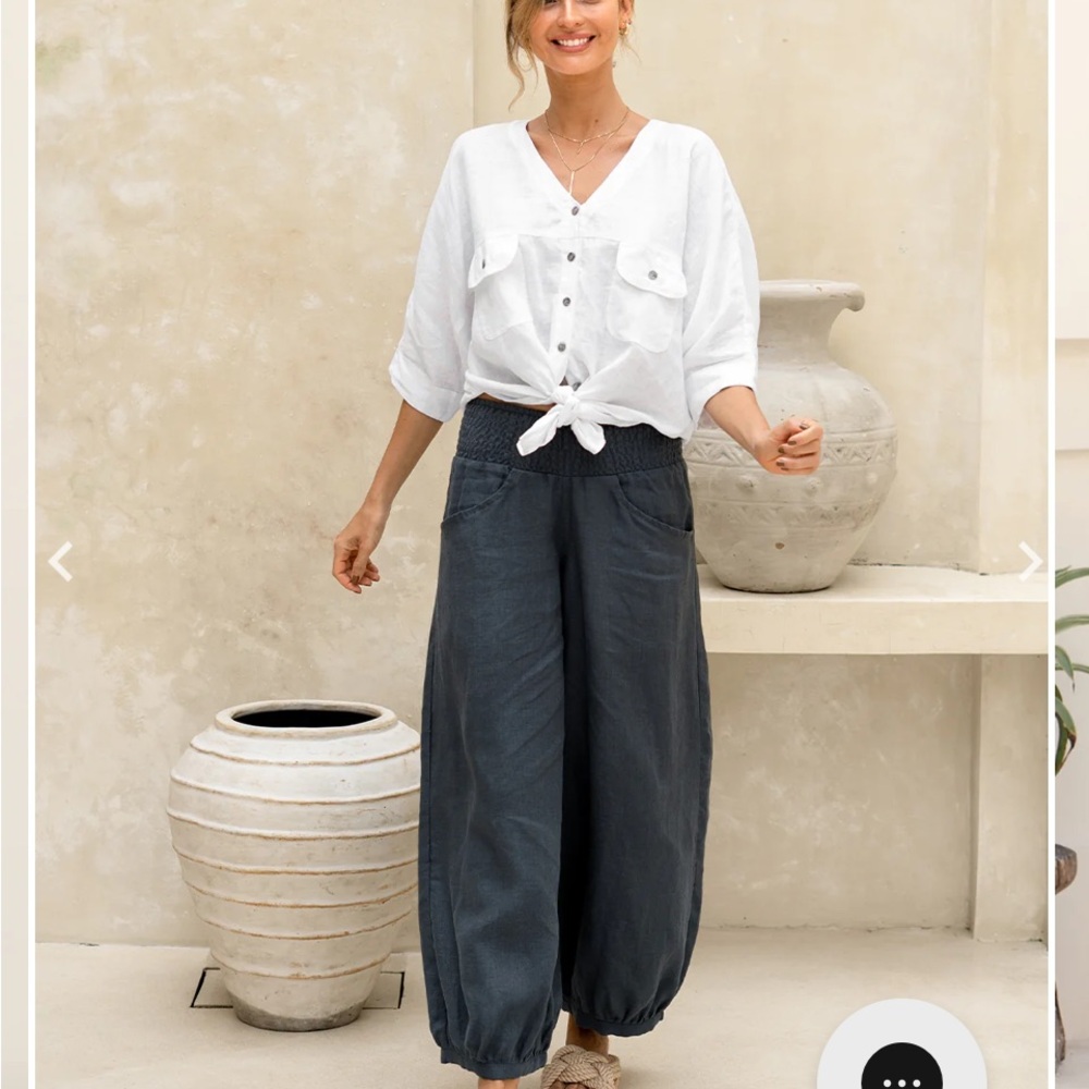 NWT Nomad Saduh French Linen Womens Pants